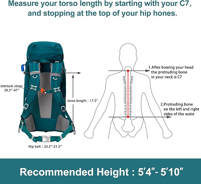 N NEVO RHINO Internal Frame Hiking Backpack 50/60/65/70/80L, Mountain Climbing Camping Backpack Daypack Waterproof Rain Cover | Mountain Climbing, Camping Backpack, Daypack, Waterproof, Rain Cover