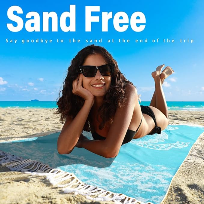 Thin Turkish Beach Towel Lightweight Quick Dry Absorbent Cotton Bathroom Bath Pool Swim Towels Extra Large Oversized Sand Free Beach Accessories Essentials Cloud Gifts for Adult