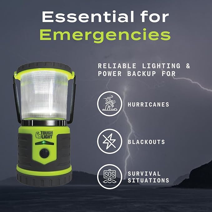 USB Rechargeable Camping Lantern, 400 Lumens LED Lantern, Hanging Tent Lamp, 6000mAh Power Bank, 200 Hour, 6 Modes, for Outdoors & Emergency