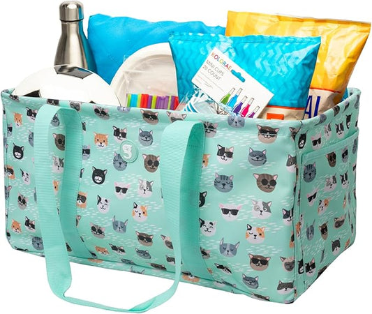 geckobrands Large Utility Tote - Durable Multipurpose Bag for Beach, Travel, Shopping & Outdoor Activities