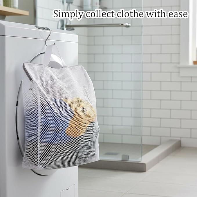 Sock Laundry Bag, Sock Bag for Washing Machine, Laundry Net Bag with 3 Sizes, Dacron Fabric, Mesh Wash Bags for Delicates, Undergarments, Bras