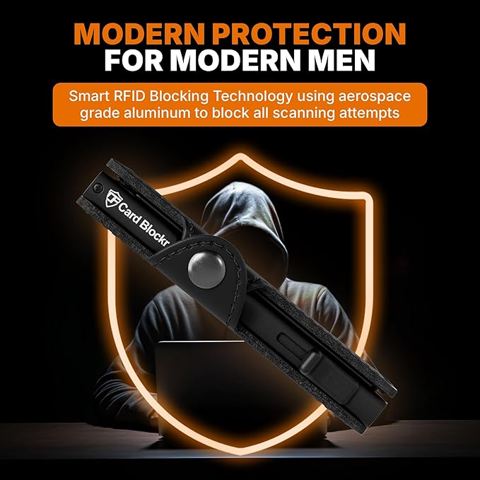 Conceal Plus Mens Wallet Card Holder, Smart Pop Up RFID Blocking Wallet, Slim Minimalist Leather Front Pocket Card Case, 6-10 Card Capacity Plus Cash Slot & ID