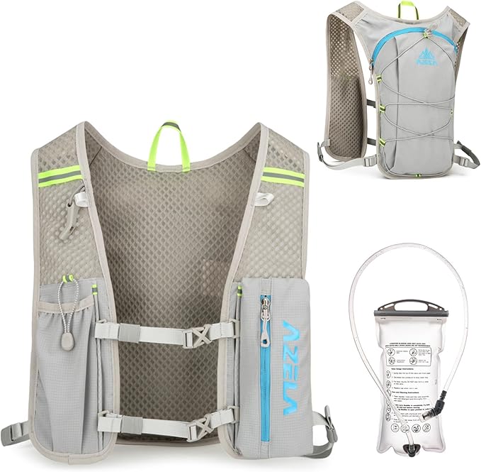 Azarxis Running Water Bottles Flask BPA Free Leakproof Hydration Vest Packs Waist Belt Replacement for Triathlon Marathon Hiking Cycling Climbing Runner