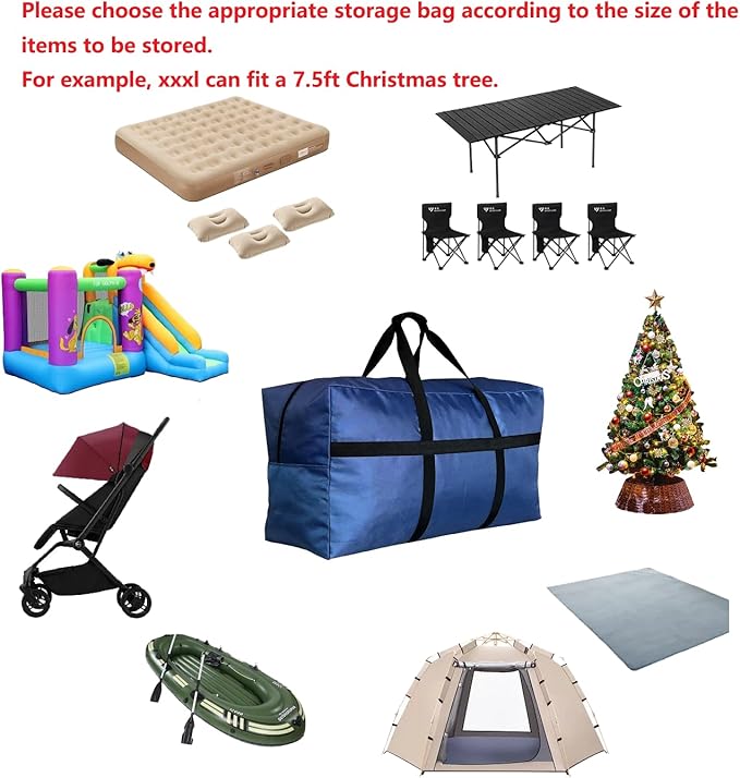 Extra Large Duffle Bag for Travel, Big Foldable Storage Bag - Purple