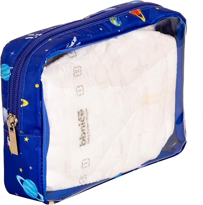 TSA Approved 5-Piece Diaper Bag Organizer Pouch Set Clear Waterproof TPU Kids Toiletry Storage Set Travel Packing Clutch Cube Bags for Baby Nursing