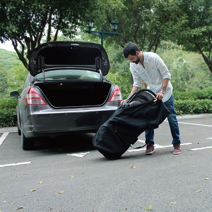 INFANZIA 45inch Sports Duffel Travel Bag, 115L Extra Large Duffel Luggage Bag with Upgrade Zipper, Water Resistant & Foldable Equipment Storage Bag for Camping Tent Tripod Fishing