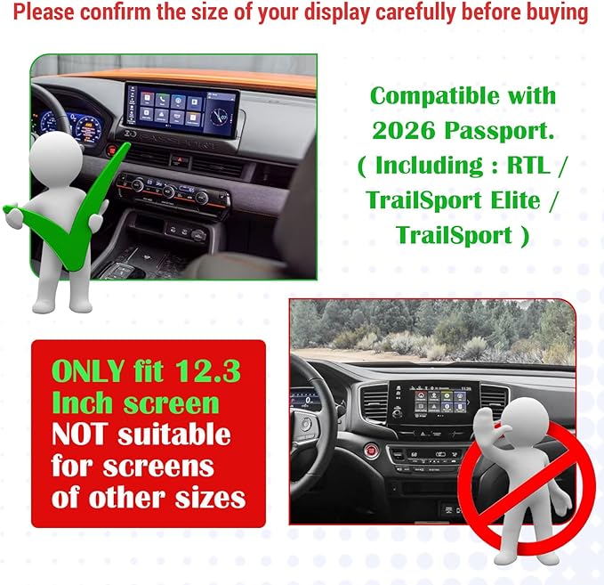 RUNROAD Dashboard Storage Organizer Tray Compatible with 2026 Honda Passport Accessories, Center Console Organizer Armrest Drawer