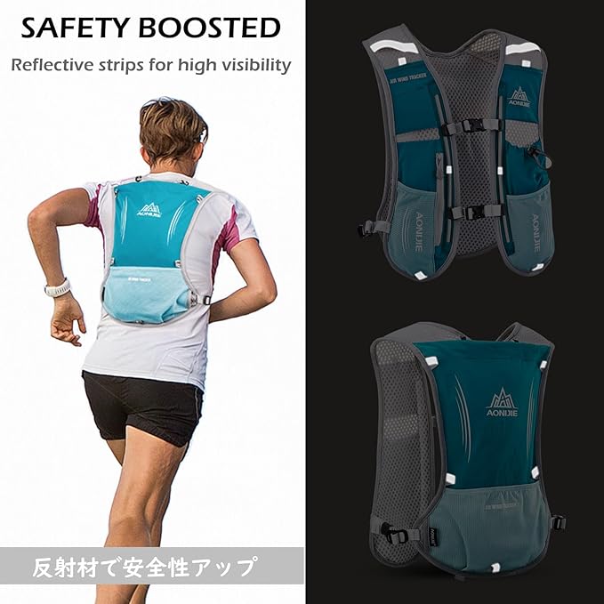 TRIWONDER Hydration Running Vest Backpack, Lightweight Water Pack for Men Women Hydration Backpack for Trail Race, Hiking, Cycling, Climbing, Camping, Jogging, Marathon