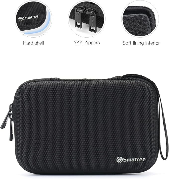 Smatree Hard Accessory Organizer Case Compatible for 14-16inch Apple Pencil,MAC Mini/Magic Trackpad/Magic Mouse/AirPods Pro3/MagSafe Charge/Magsafe Power Adapter,BeatsX,Monster Magnetic Charging Cable