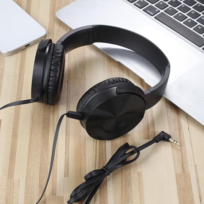 Bulk Headphones for Classroom 24 Pack,Wholesale School On Ear Durable Wired Headset for Students,Kids,Children Toddler Teen Boys Girls and Adult(LS450,24 Black)