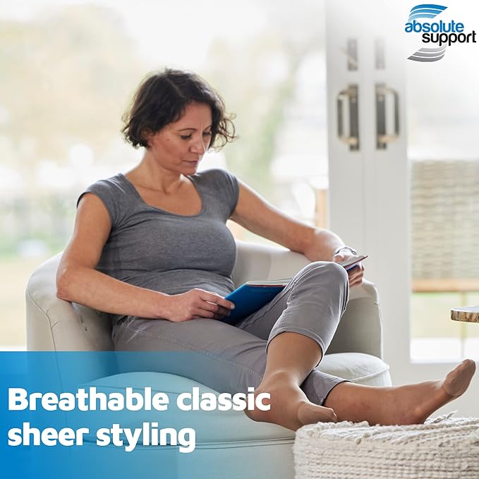 (3 Pairs - Closed Toe) Plus Size Compression Stockings for Women 15-20mmHg - Womens Sheer Compression Knee High with Wide Calf for Diabetic, Lymphedema, Swelling - Nude, 5X-Large - A101NU8-3