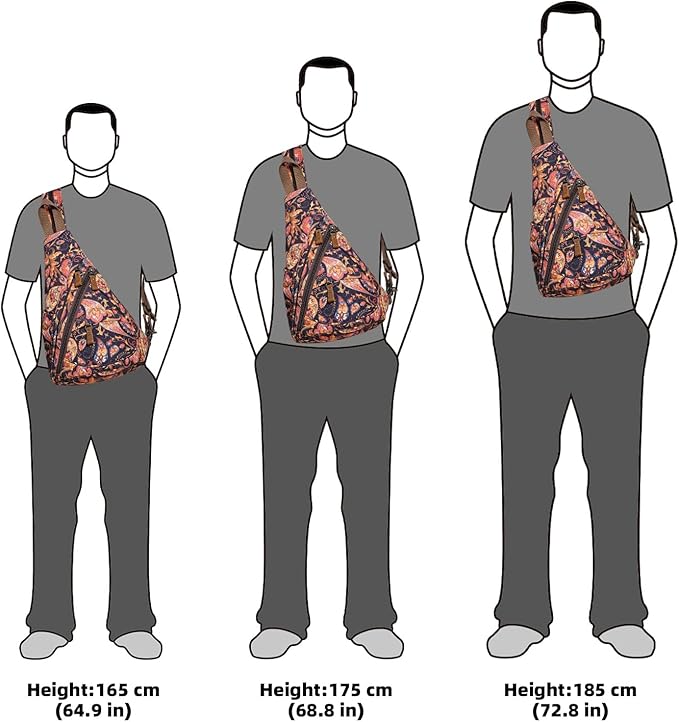 KL928 Canvas Sling Bag - Small Crossbody Backpack Shoulder Casual Daypack Rucksack for Men Women