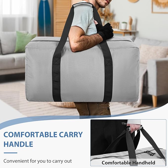 Large Travel Duffle Bag, 80L Gear Bag for Men and Women, Storage Bag Ideal for Overnight Camping and Weekend Getaways