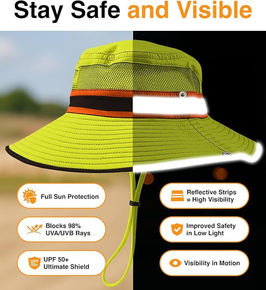 GearTOP Safari Hat for Men Sun Hats for Women UV Protection UPF 50+ Fishing, Gardening, Hiking Hat (22-23 1/2")