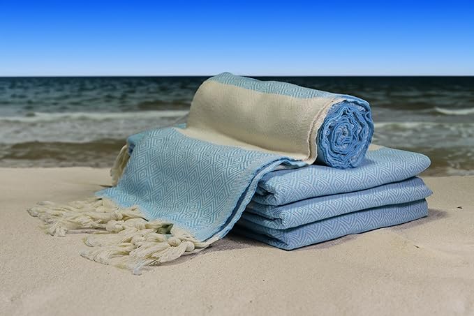 40x70 Personalized Beach Towel - Beach Bachelorette & Bridesmaid Gifts - Turquoise