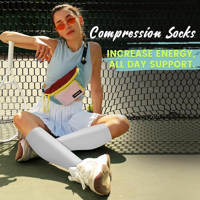 Copper Compression Socks 15-20 mmHg for Men & Women 8 Pairs – Circulation Support for Nurses, Travel, Running, Hiking, Soccer