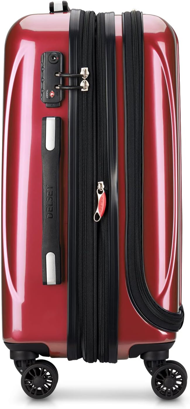 DELSEY PARIS Helium Aero Hardside Expandable Luggage with Spinner Wheels, Brick Red, 2-Piece Set (19/28)