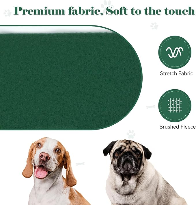 Dog Sweaters for Small Dogs Dog Hoodie Pet Sweater Solid Soft Brushed Fleece Pet Clothes Hoodie Sweatshirt with Pocket(Green-S)
