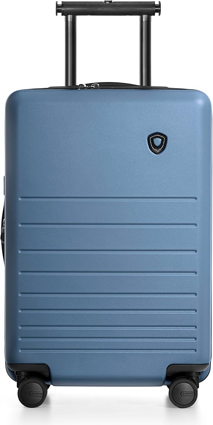 Traveler's Choice Markham Hardside Expandable Luggage with Double Spinner Wheels, Carry-On 21-Inch Suitcase, Navy