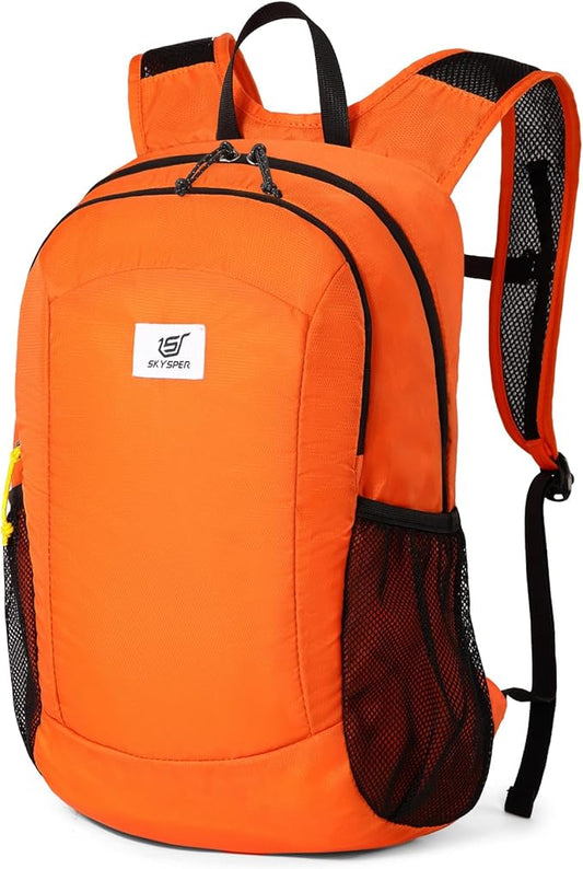 SKYSPER 16L Hiking Backpack Lightweight Small for Women Men, Foldable Packable Daypack - Travel Camping Backpack, Outdoor Hiking Bag