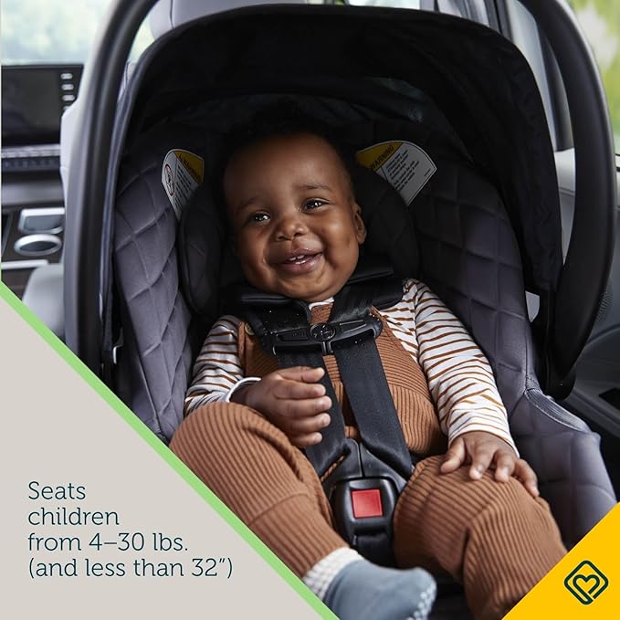 Safety 1st onBoard™ Insta-Latch™ DLX Infant Car Seat with Base, Baby Car Seat for 4-30 lbs., Rear Facing Car Seat, Ironbark
