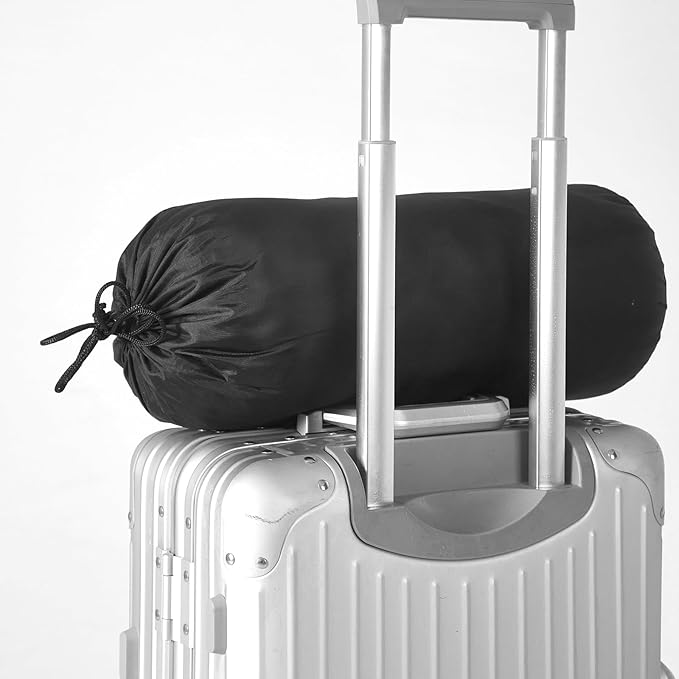 Memory Foam Travel Pillow, Compressible Medium Firm Camping Pillow with Breathable Case for Backpacking, Hiking, Planes, Cars