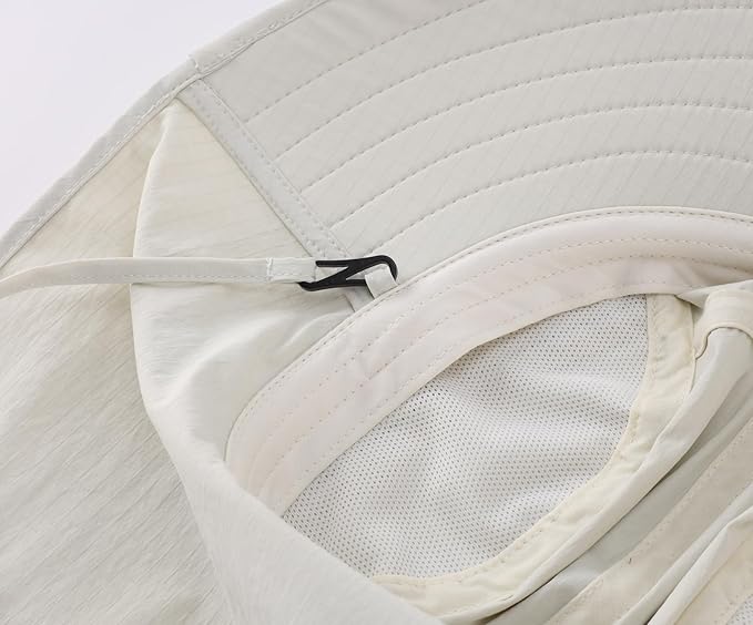 Home Prefer UPF 80+ Sun Hat for Men Women Wide Brim Sun Hat with Neck Flap Summer Safari UV Protection Gardening Fishing Hat