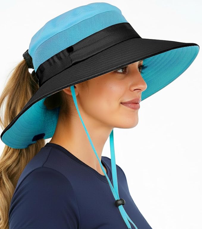 GearTOP Safari Hat for Men Sun Hats for Women UV Protection UPF 50+ Fishing, Gardening, Hiking Hat (22-23 1/2")