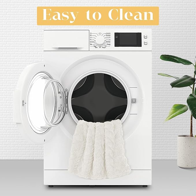 MACEVIA Fluffy Fleece Dog Blankets, Warm Soft Fuzzy Pets Blanket for Puppy, Small, Medium, Large Dogs and Cats, Plush Pet Throws for Bed, Couch, Sofa, Travel (24x29 Inch,Beige)