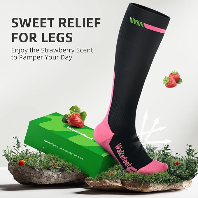 Medical Compression Socks Men Women 3 Pairs, Compression Stockings 20-30mmHg for Relieving, Recovery