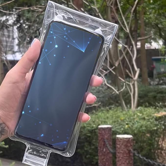 Motorcycle Tank Bag, Magnetic Phone Holder, Waterproof Transparent Bag Pouch, Case Cellphone Dry Beach