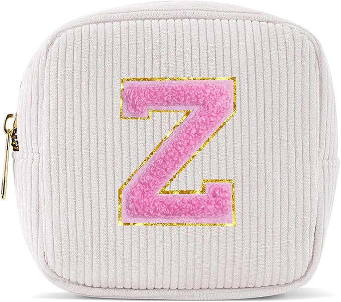 Pocmimut Personalized Makeup Bag,Cute Cosmetic Bag Pouches Travel Toiletry Bag for Graduation Gifts Birthday Gift Teacher Gifts for Girls,Z