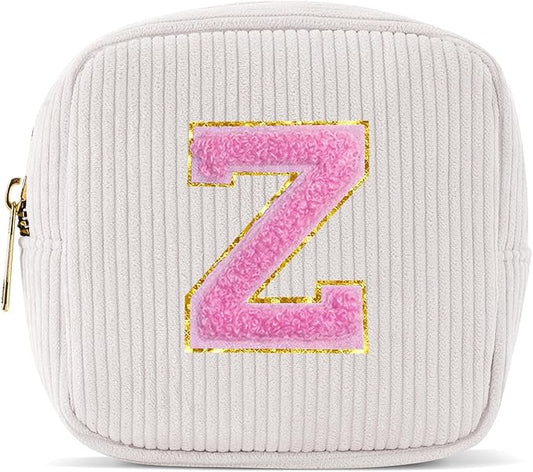 Pocmimut Personalized Makeup Bag,Cute Cosmetic Bag Pouches Travel Toiletry Bag for Graduation Gifts Birthday Gift Teacher Gifts for Girls,Z