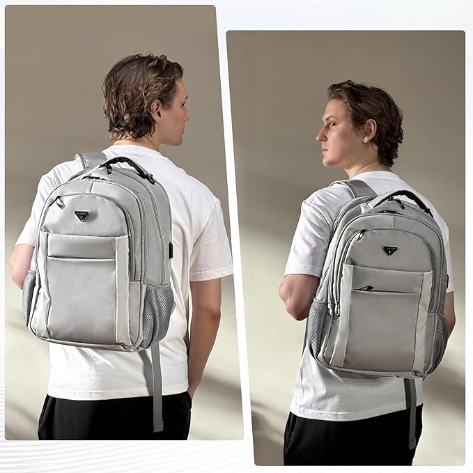 Multipocket TSA Travel Laptop Backpack for Men & Women, Anti-Theft Work Business Backpack with USB Charging Port, Airline Approved Personal Item Bag,Water-Resistant Computer Bag Fits 16 Inch Notebook