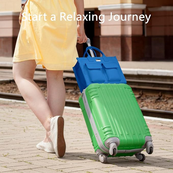 TOPDesign Heavy-Duty Canvas Tote Bag for Women, Adjustable Crossbody/Shoulder Handbag with 9 Pockets, Everything Tote