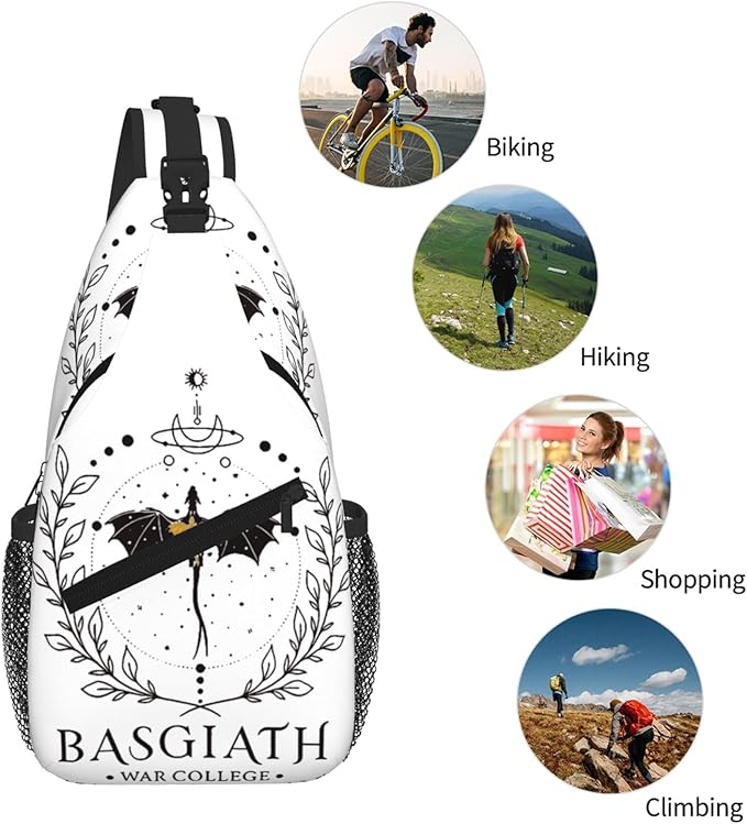 Fourth Dragon Wing Crossbody Bag Trendy Sling Bag Bakpack Casual Chest Bags Daypack For Hiking Walking Travel Running(4)