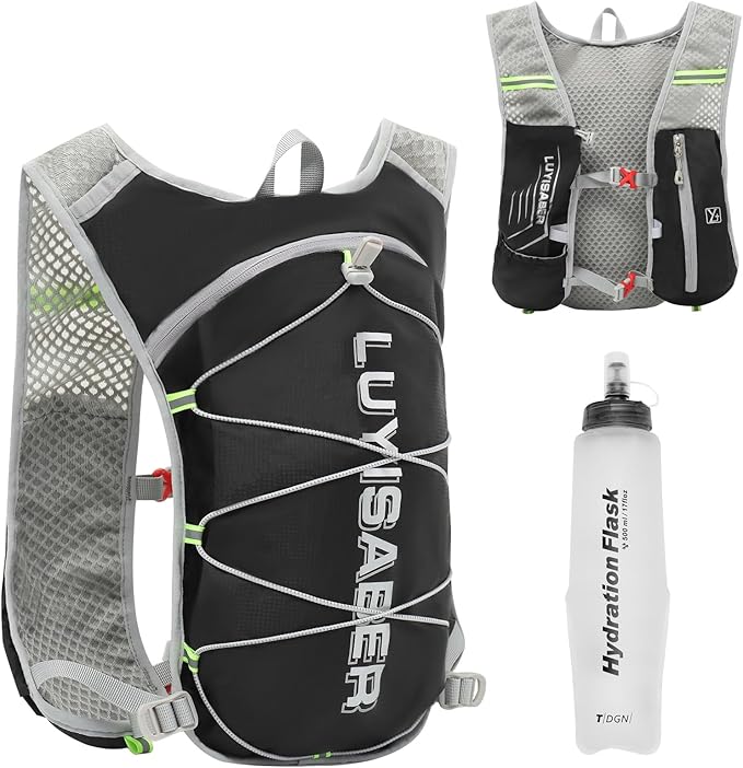 Azarxis Hiking Hydration Pack 5L Running Backpack Daypack Vest with 2L Water Bladder for Women Men Cycling Biking Trail Race