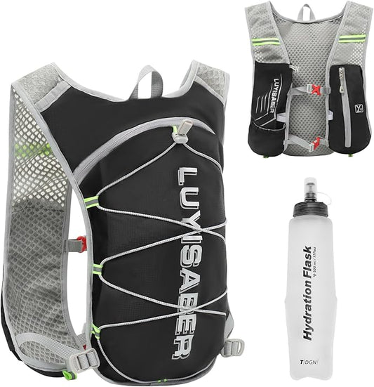 Azarxis Hiking Hydration Pack 5L Running Backpack Daypack Vest with 2L Water Bladder for Women Men Cycling Biking Trail Race