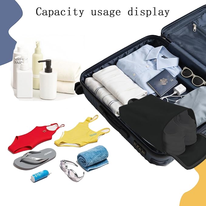 Shoe Bags for Travel Storage Bag Organizer Bags Travel Accessories Must Haves Shoe Organizer Packing Cubes Beach Swim bag Daily Use Storage Travel Essentials Women Men Black