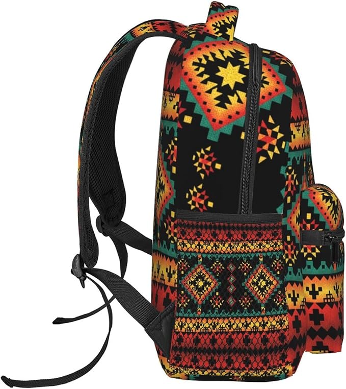 Native American Backpack for Men Women,Casual Travel Hiking Camping Backpacks Lightweight Bookbag