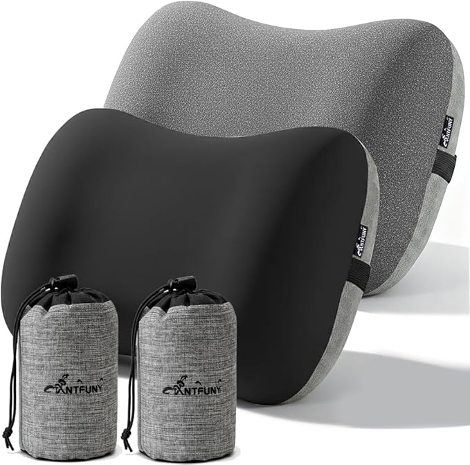 2 Packs Inflatable Neck Pillow for Beach Travel Camping Picnic Small Ultralight Cruise Ship Essentials Summer Vacation Must Have Travel Accessories Trip Necessities Stuff Thing Gift Supplies Gadget