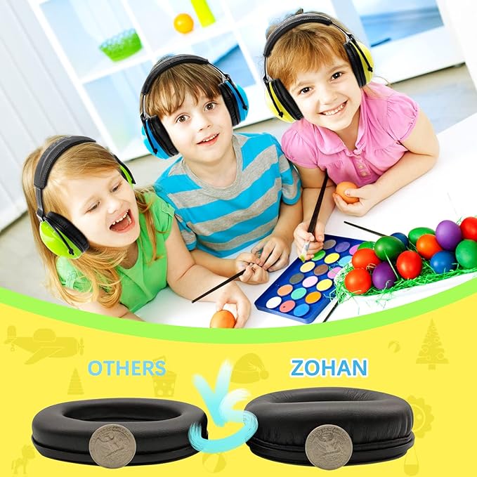 ZOHAN Kids Ear Protection 3 Pack,Kids Noise Canceling Headphone for Concerts, Monster Truck, Fireworks