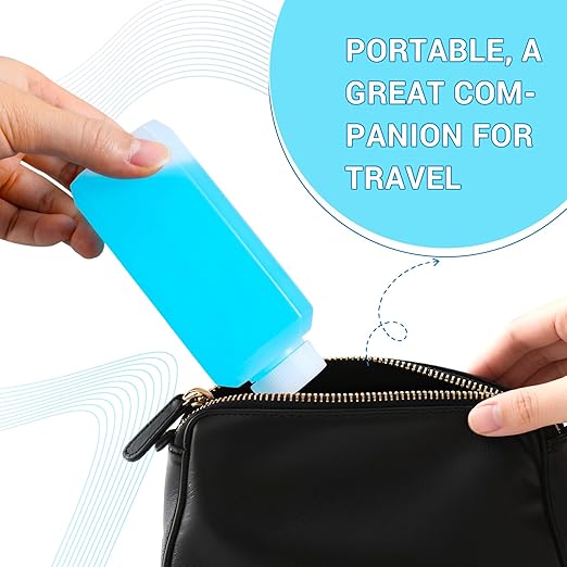 8oz Leak Proof Plastic Bottles with Caps, Laboratory Reagent Bottle, Reusable Small Pill Storage Containers for Travel, Classrooms, Home (2 pack white,2 pack translucent)