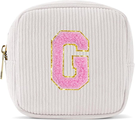 Pocmimut Birthday Gifts for Gifts,Personalized Makeup Bag Cosmetic Bag Travel Toiletry Bag Girlfriend Teacher Gifts 11 12 13 14 15 16 Years Old Girl Gifts Teen Girl Gifts Trendy Stuff,G