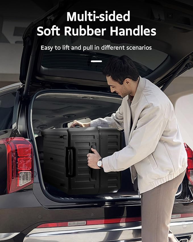 Luggage Sets 2 Pieces, 20 Inch Carry On Luggage and 29 Inch Checked Luggage with Spinner Wheels, Lightweight ABS+PC Hardshell Trunk Suitcases with Aluminum Frame, Top Opening (Black, 20/29)