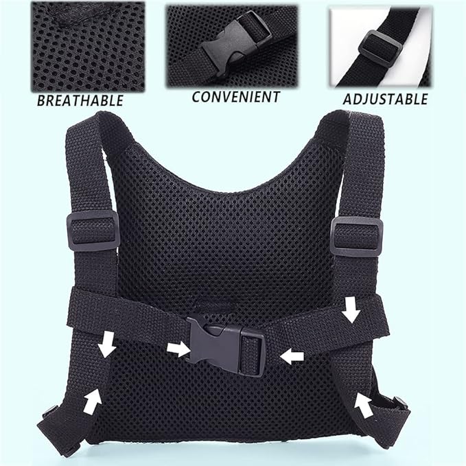 Toddler Leash for Kids-Baby Child Harness with Anti Lost Wrist Link for Boys/Girls (Black3)