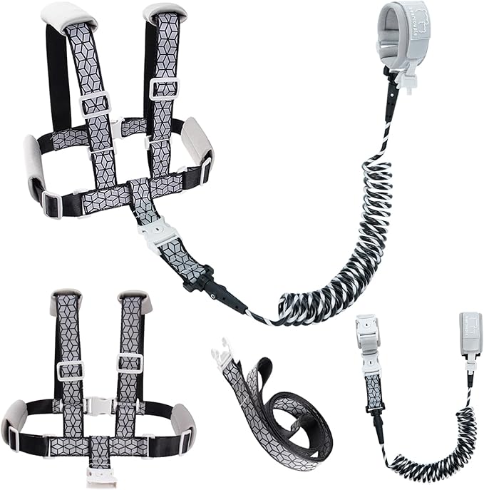 Toddler Leash, Anti Lost Wrist Link for Kids, 4 in 1 Kid Harness Backpack Leash, Child Safety Leash