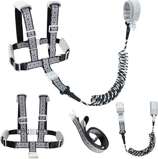 Toddler Leash, Anti Lost Wrist Link for Kids, 4 in 1 Kid Harness Backpack Leash, Child Safety Leash