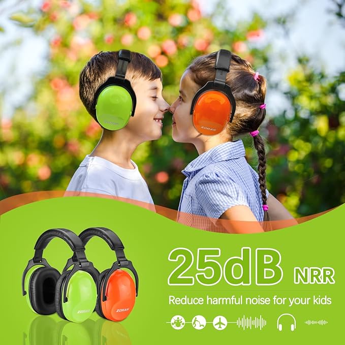 ZOHAN Kids Ear Protection 2 Pack,Kids Noise Canceling Headphone for Concerts, Monster Truck, Fireworks