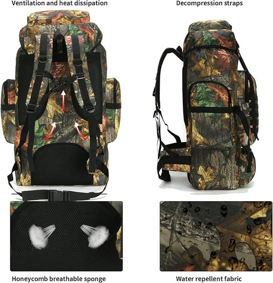 Hiking Backpack for Men 70L/100L Camping Backpack Military Rucksack Molle 3 Days Assault Pack for Climbing